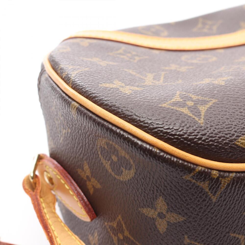 Louis Vuitton Shoulder Leather Blois Monogram Brown Bag Canvas - Picture 7 of 9